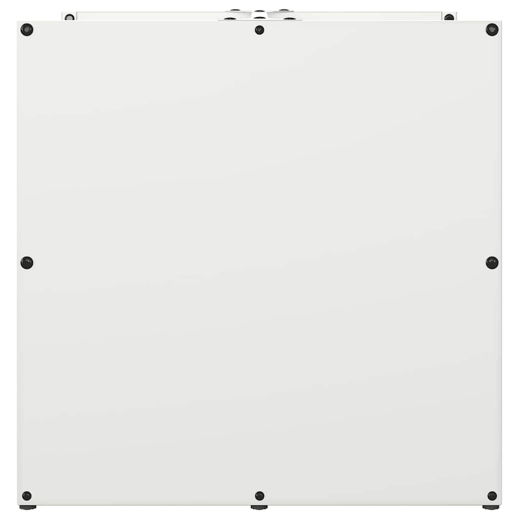 Firewood Rack White 40x40x40 cm Cold-rolled steel
