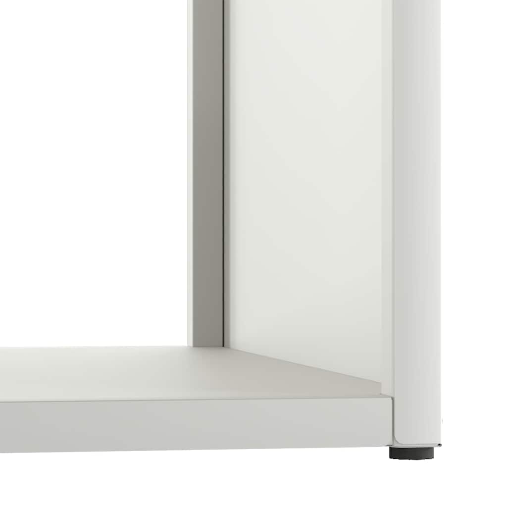 Firewood Rack White 40x40x40 cm Cold-rolled steel