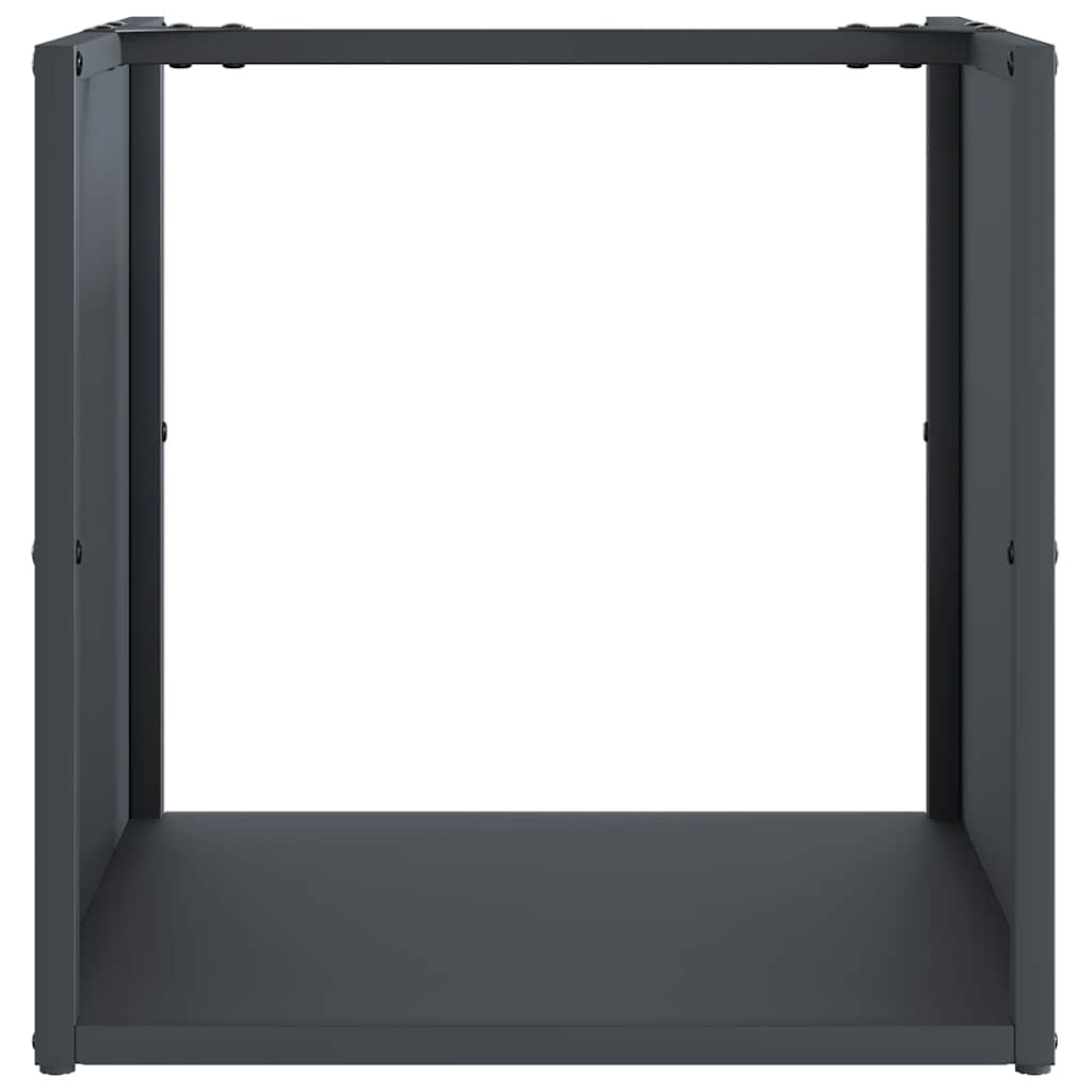 Firewood Rack Anthracite 40x40x40 cm Cold-rolled steel