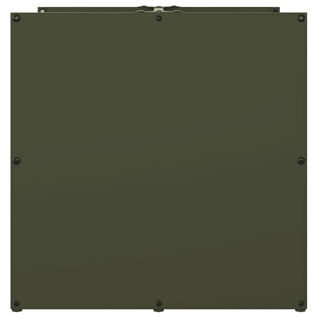 Firewood Rack Olive Green 40x40x40 cm Cold-rolled steel