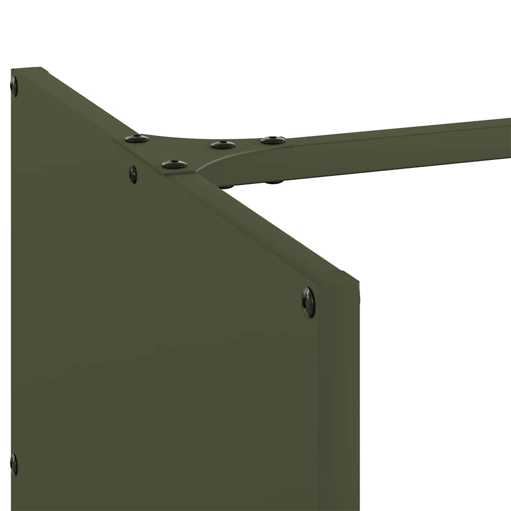 Firewood Rack Olive Green 40x40x40 cm Cold-rolled steel
