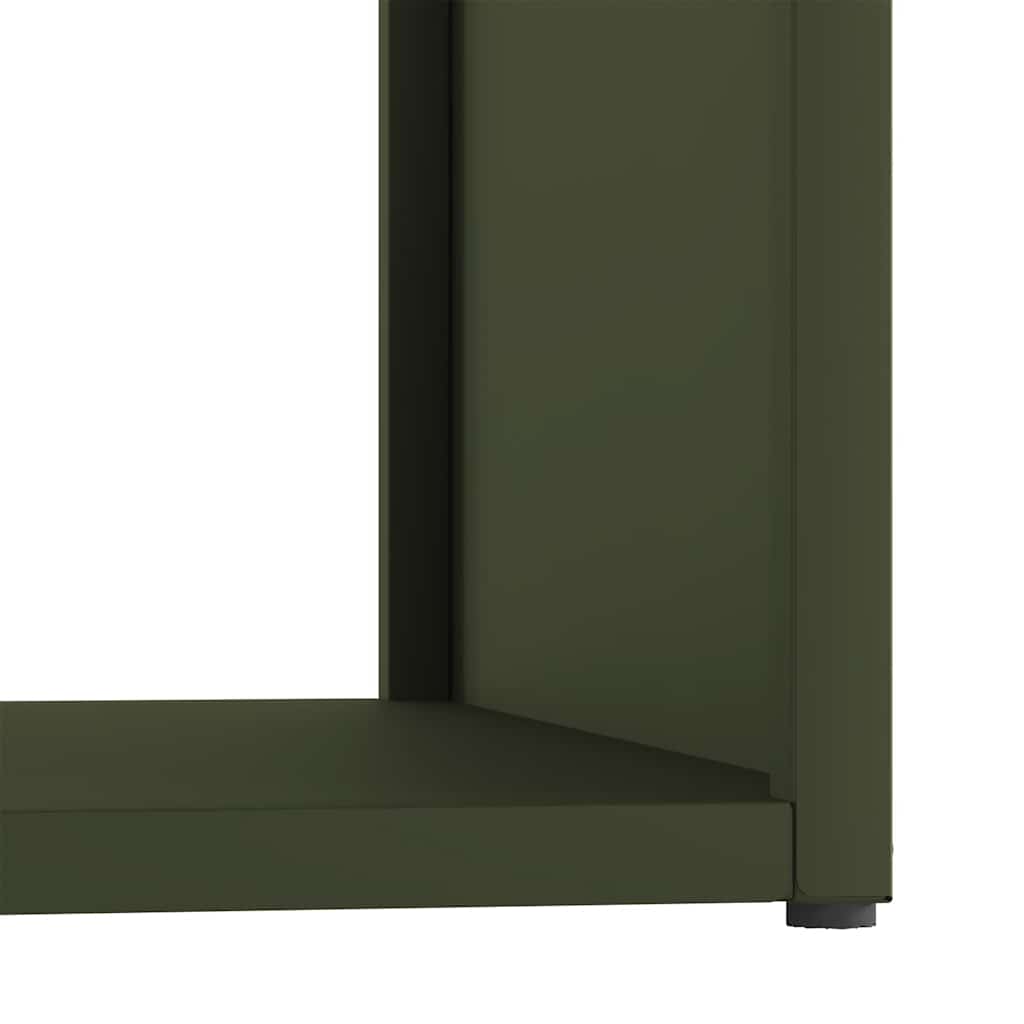 Firewood Rack Olive Green 40x40x40 cm Cold-rolled steel