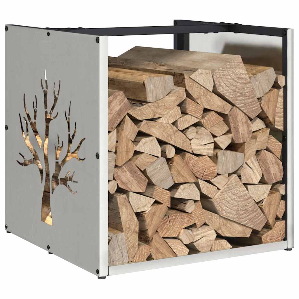 Firewood Rack 40x40x40 cm Stainless Steel