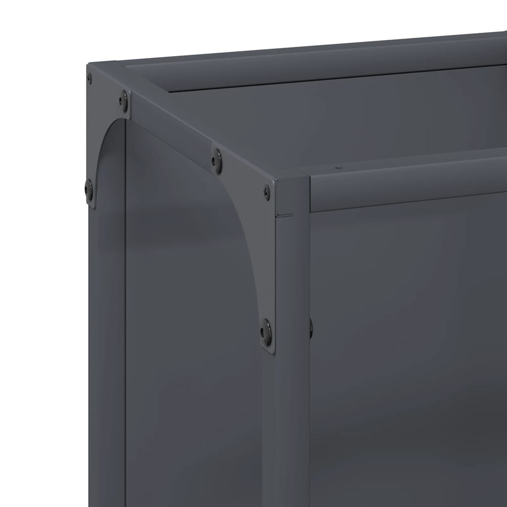 Firewood Rack Anthracite 25x25x60 cm Cold-rolled steel