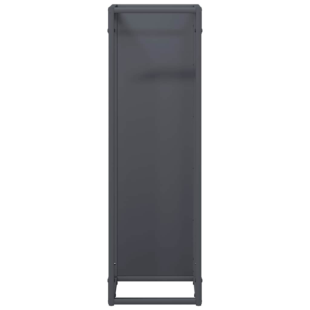 Firewood Rack Anthracite 25x25x80 cm Cold-rolled steel