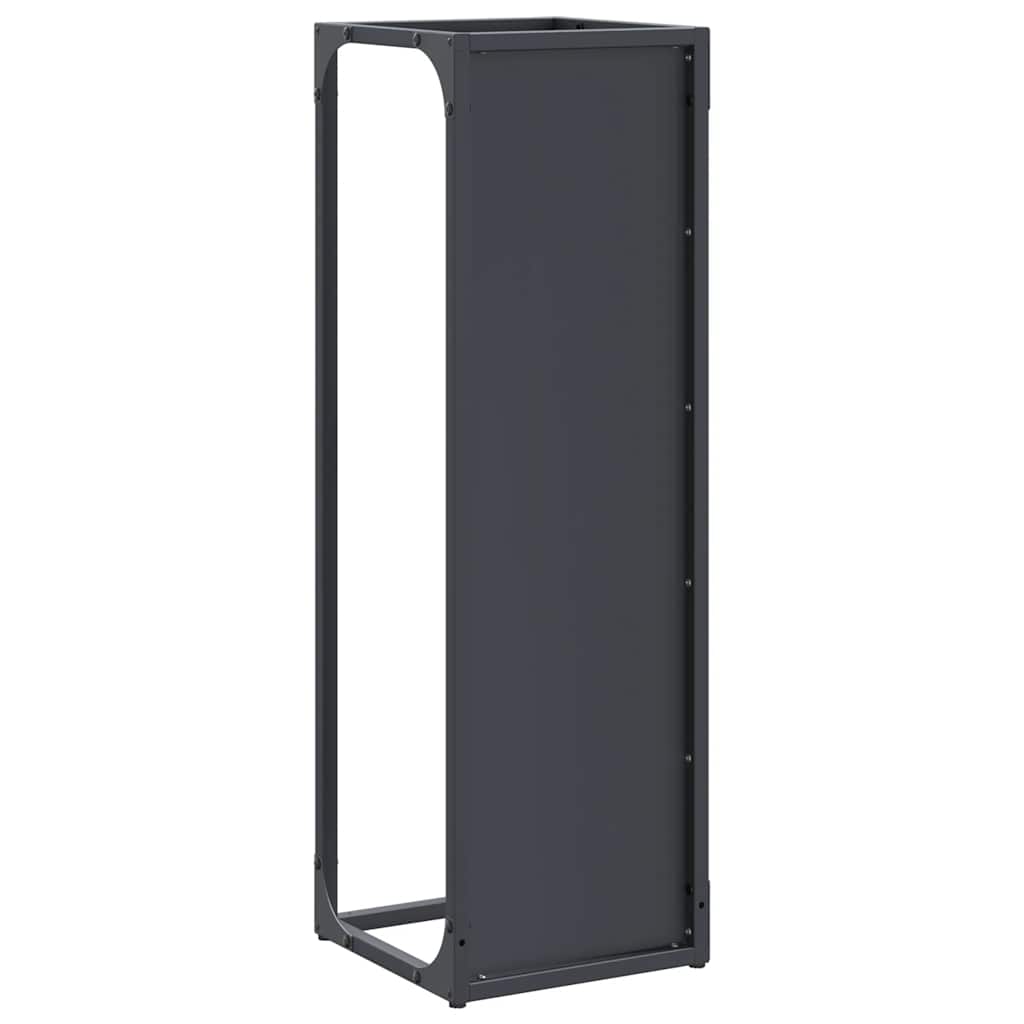 Firewood Rack Anthracite 25x25x80 cm Cold-rolled steel