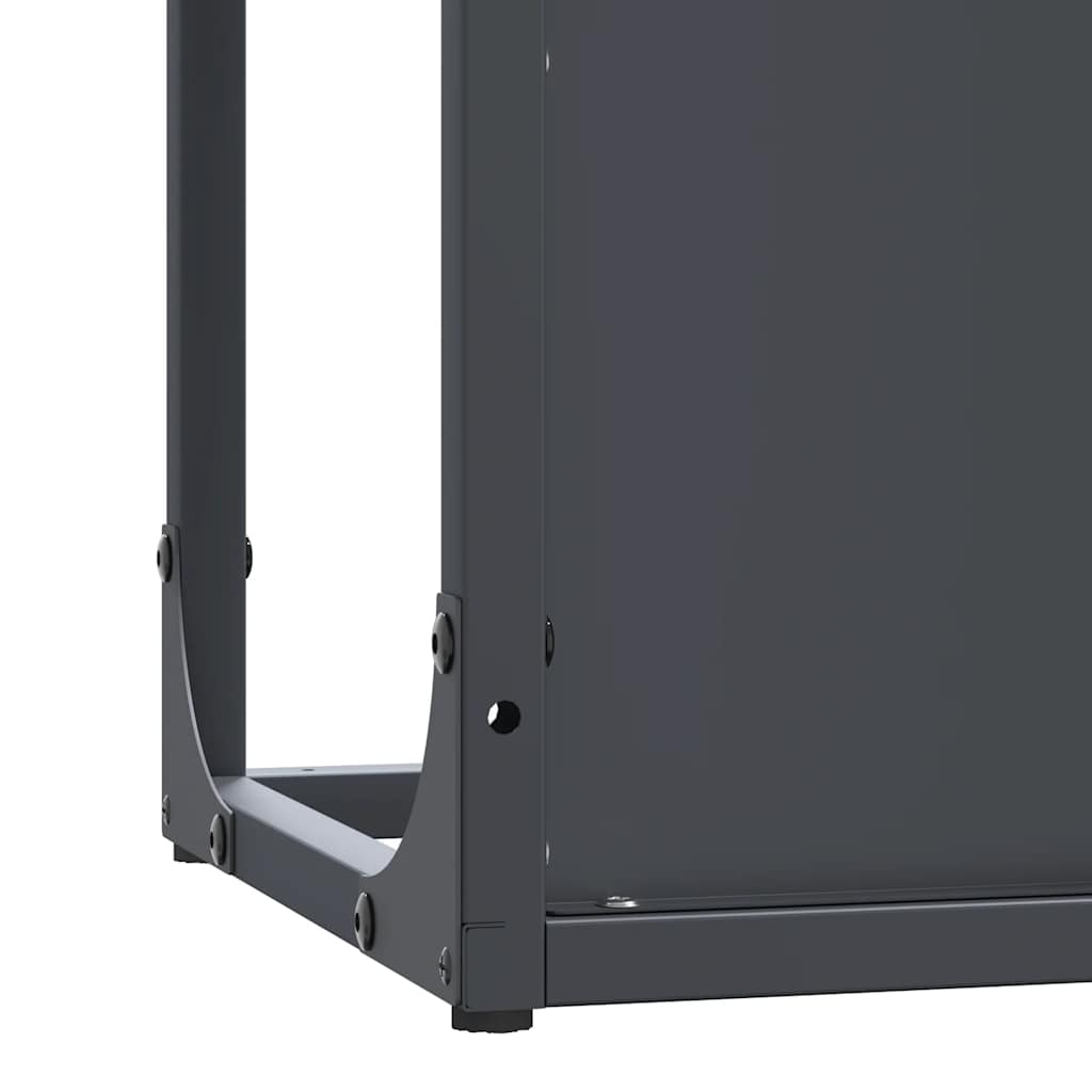 Firewood Rack Anthracite 25x25x80 cm Cold-rolled steel