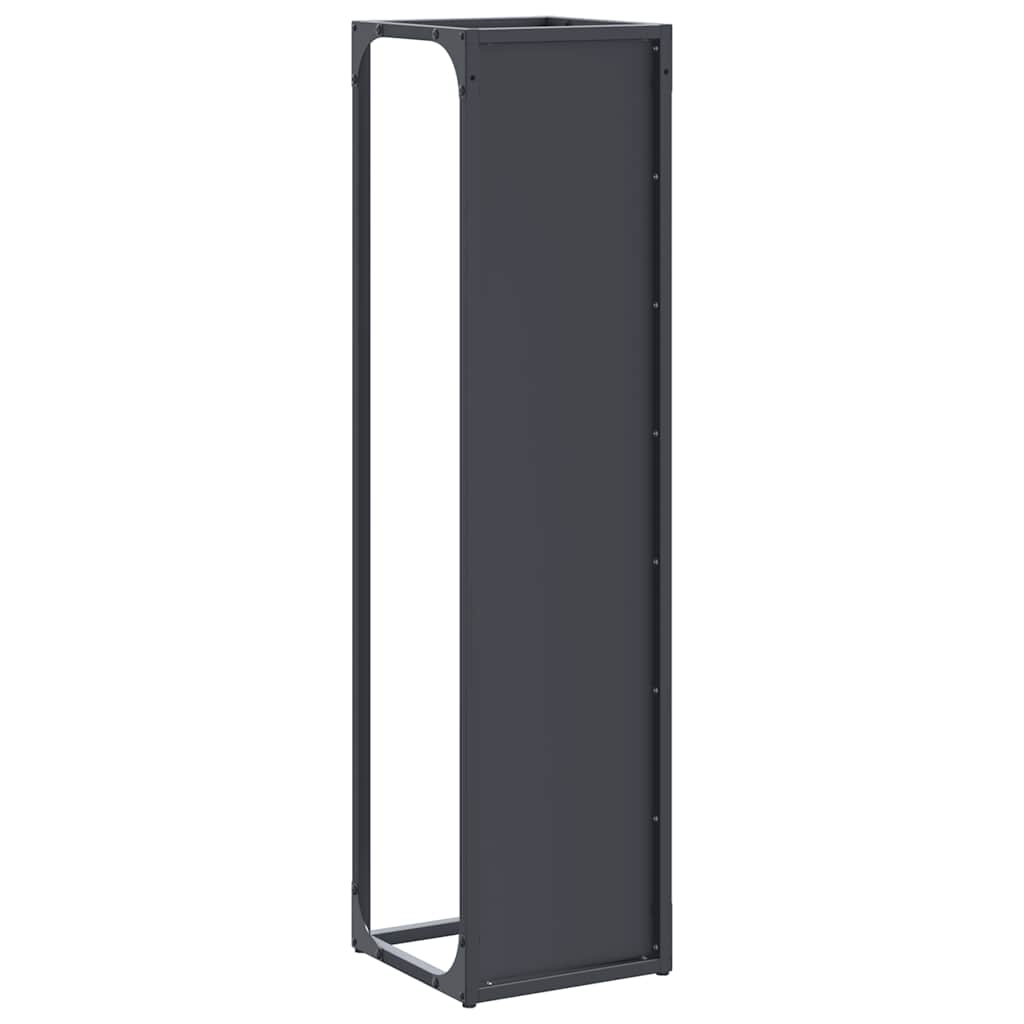 Firewood Rack Anthracite 25x25x100 cm Cold-rolled steel