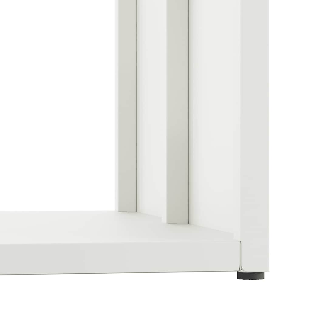 Firewood Rack White 40x40x40 cm Cold-rolled steel