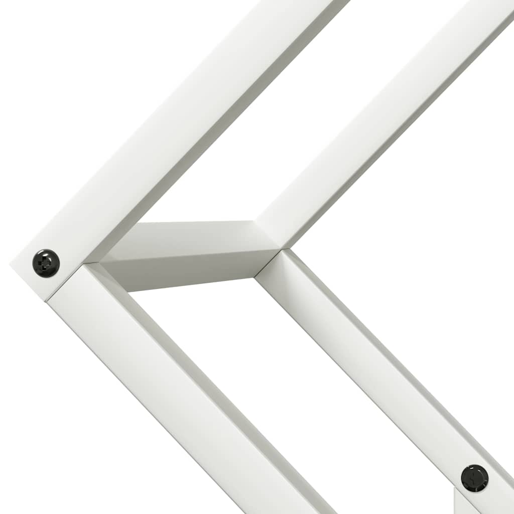 Firewood Rack White 50x25x50 cm Cold-rolled steel