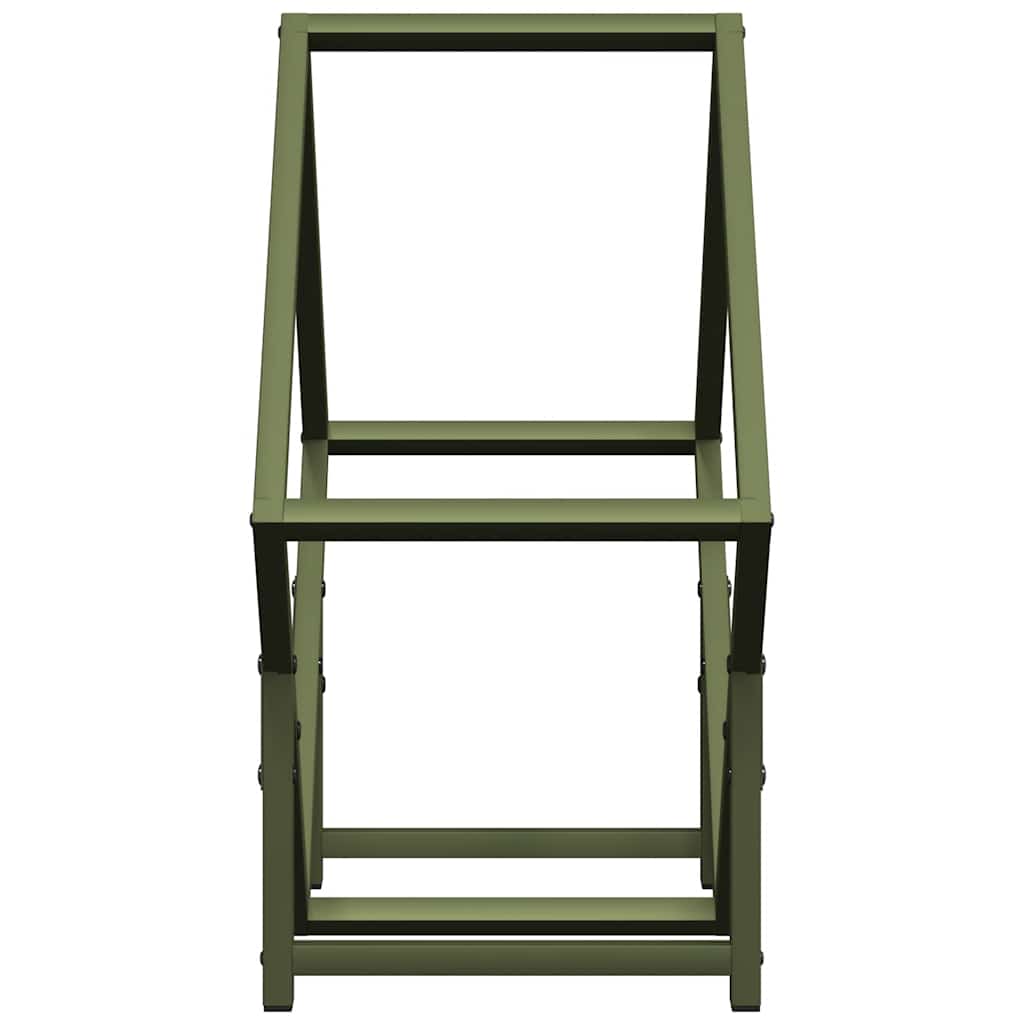 Firewood Rack Olive Green 50x25x50 cm Cold-rolled steel