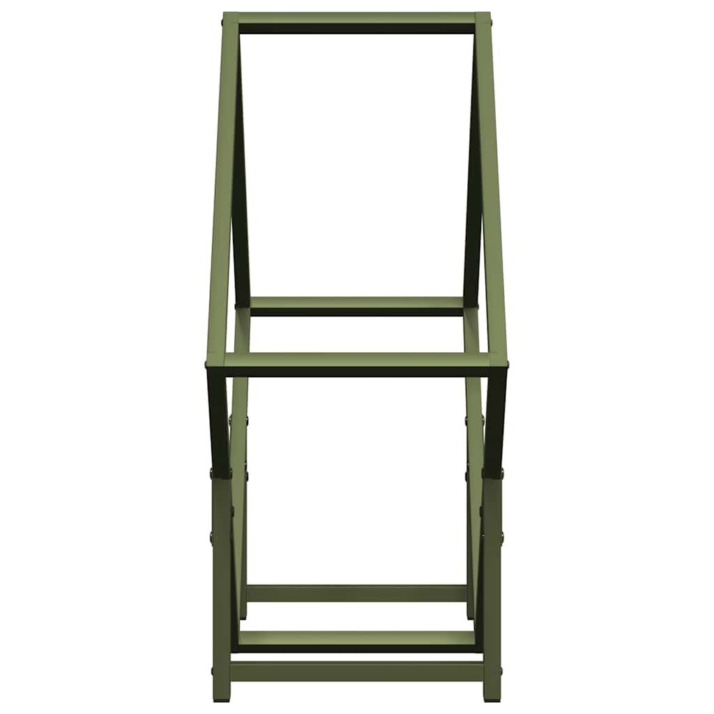 Firewood Rack Olive Green 60x25x60 cm Cold-rolled steel
