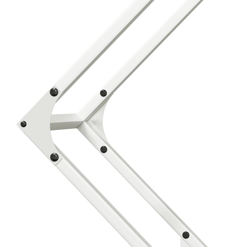 Firewood Rack White 80x25x80 cm Cold-rolled steel
