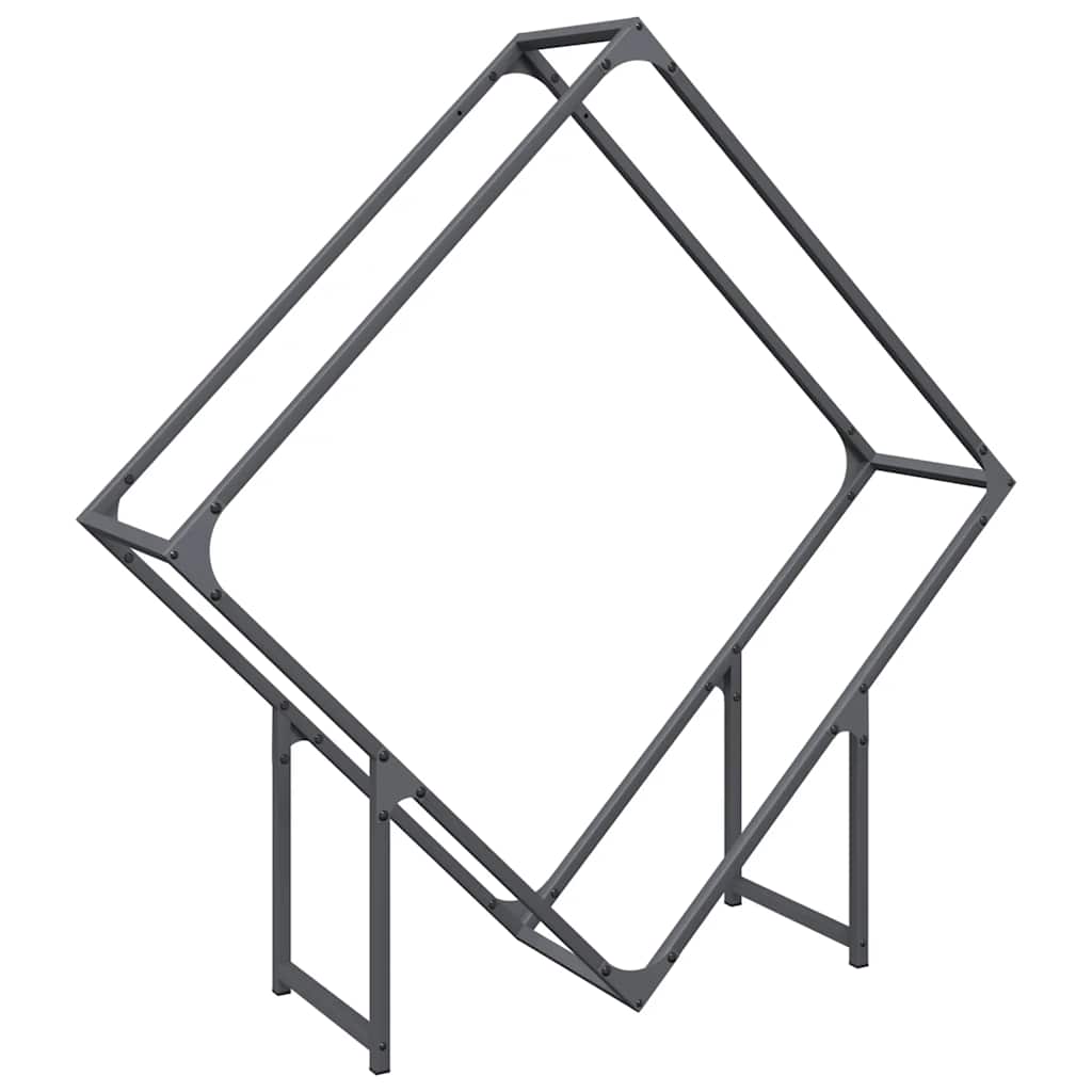 Firewood Rack Anthracite 100x25x100 cm Cold-rolled steel