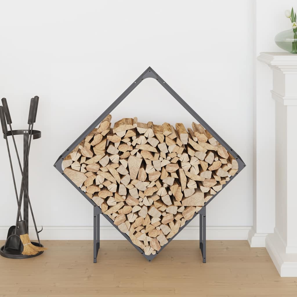 Firewood Rack Anthracite 100x25x100 cm Cold-rolled steel