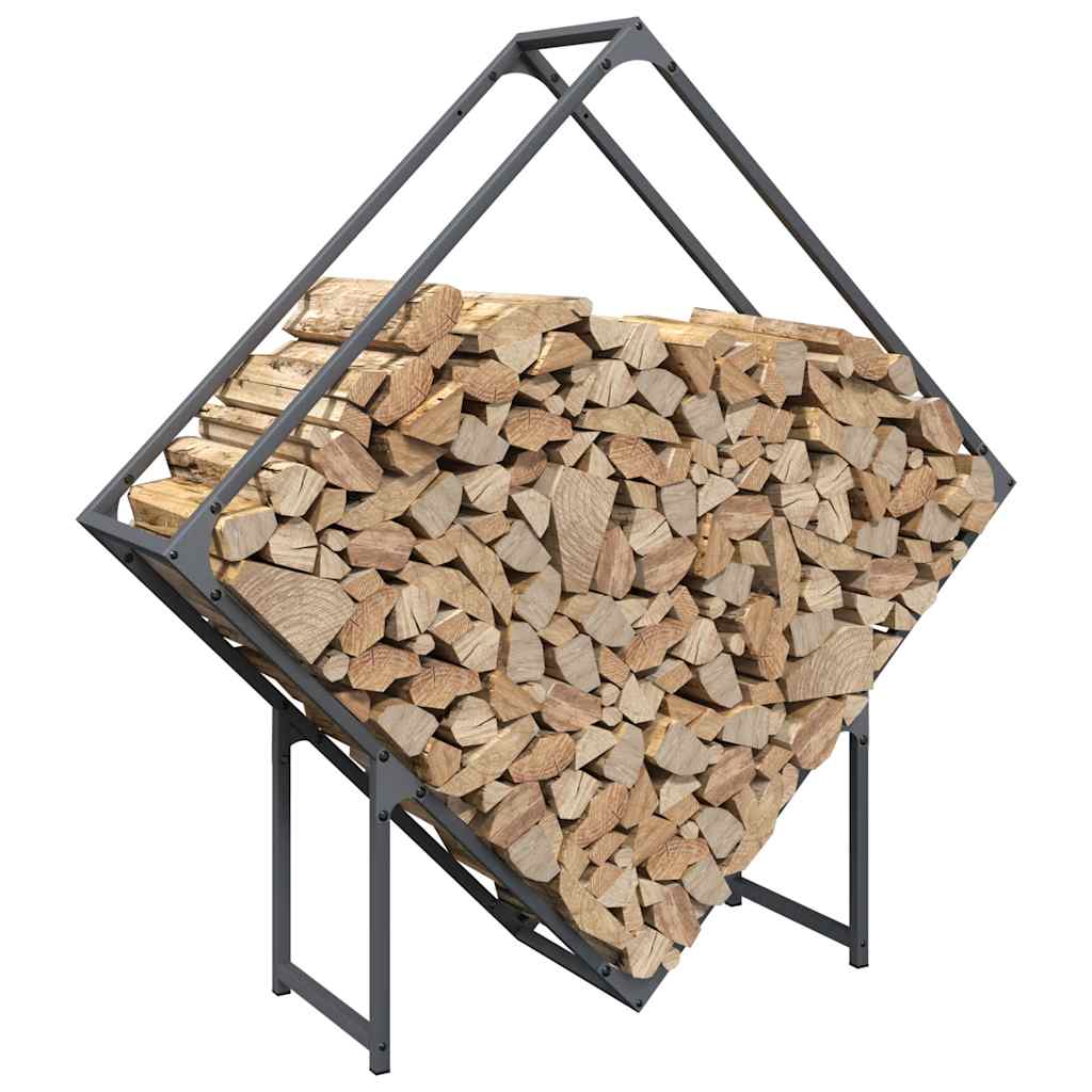 Firewood Rack Anthracite 100x25x100 cm Cold-rolled steel