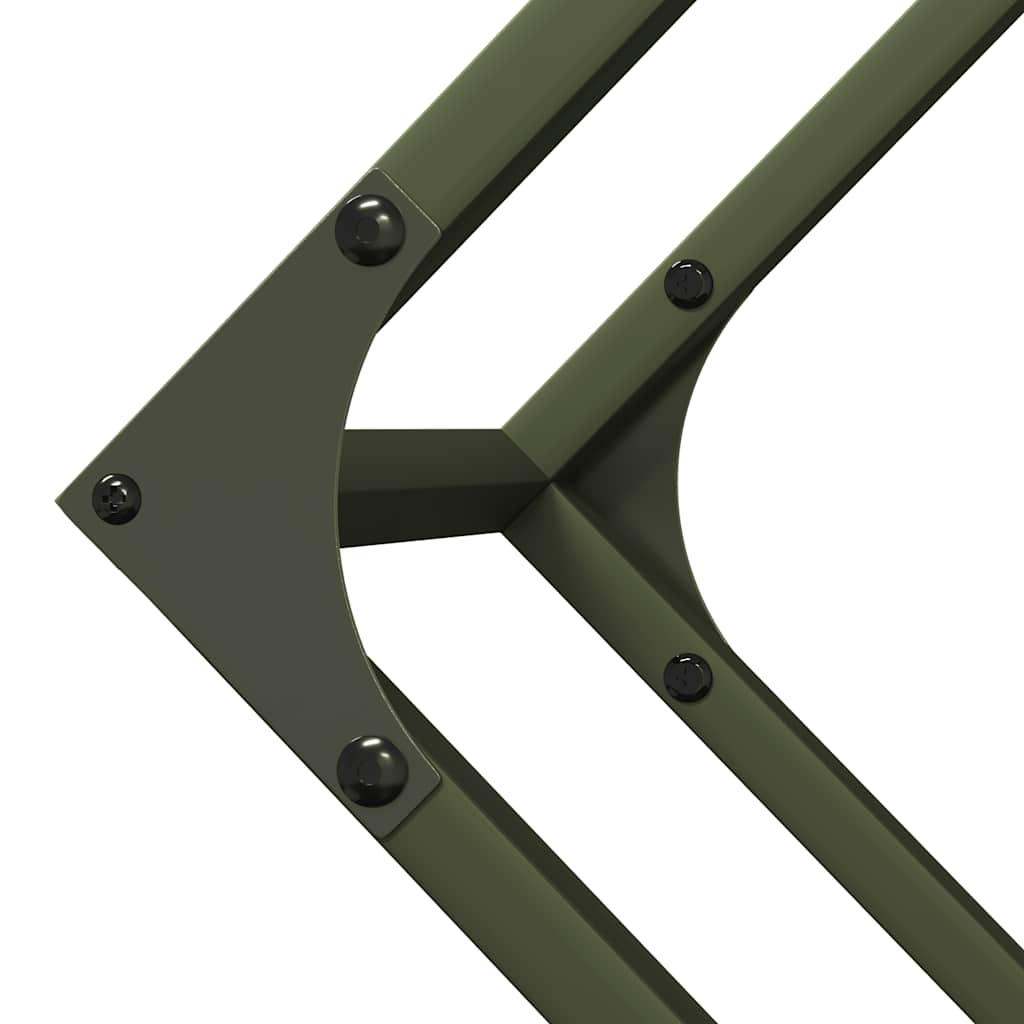 Firewood Rack Olive Green 100x25x100 cm Cold-rolled steel