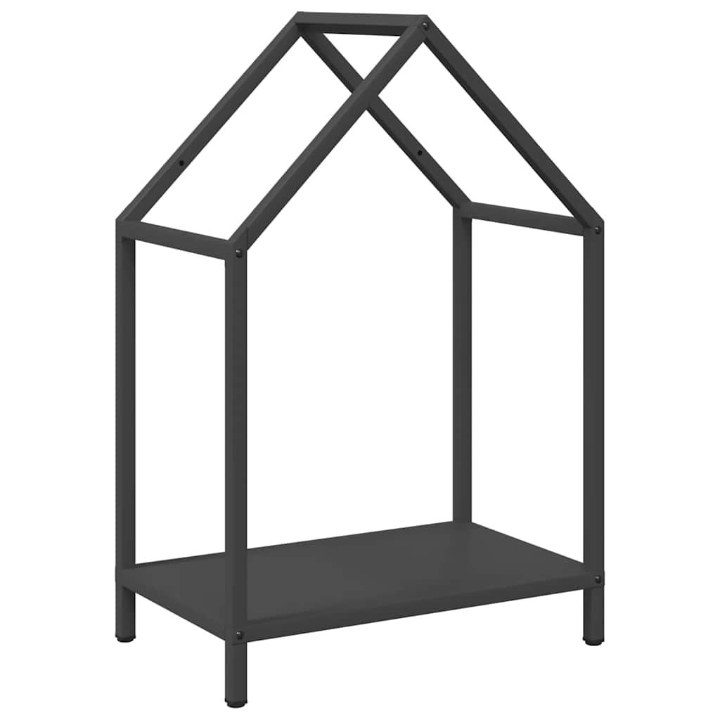 Firewood Rack Black 40x25x60 cm Cold-rolled steel