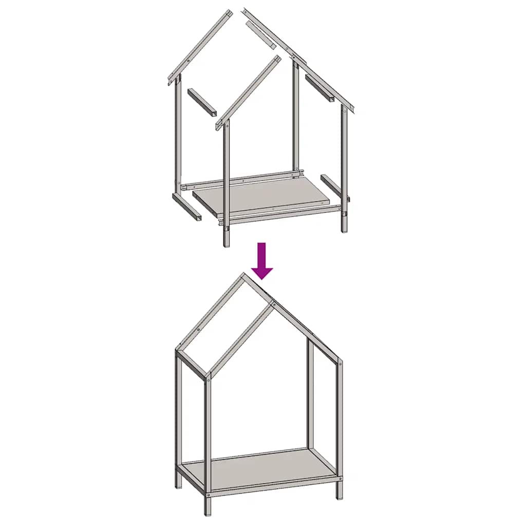 Firewood Rack Anthracite 40x25x60 cm Cold-rolled steel