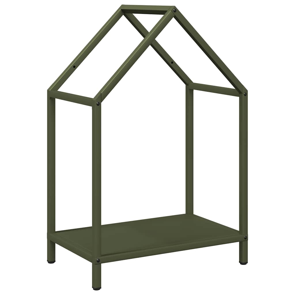 Firewood Rack Olive Green 40x25x60 cm Cold-rolled steel