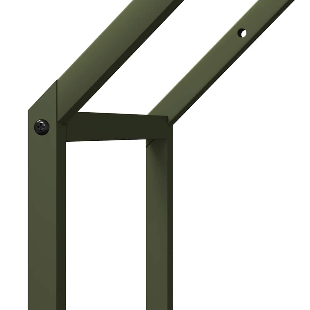 Firewood Rack Olive Green 40x25x60 cm Cold-rolled steel