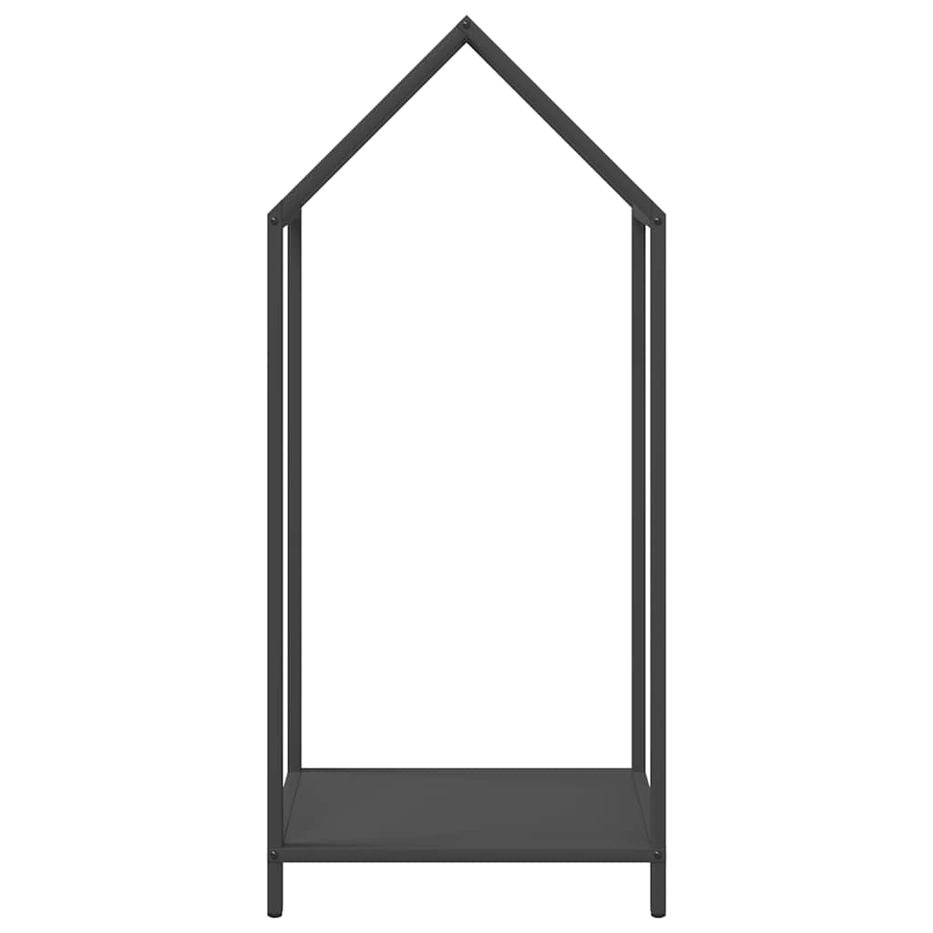 Firewood Rack Black 40x25x90 cm Cold-rolled steel