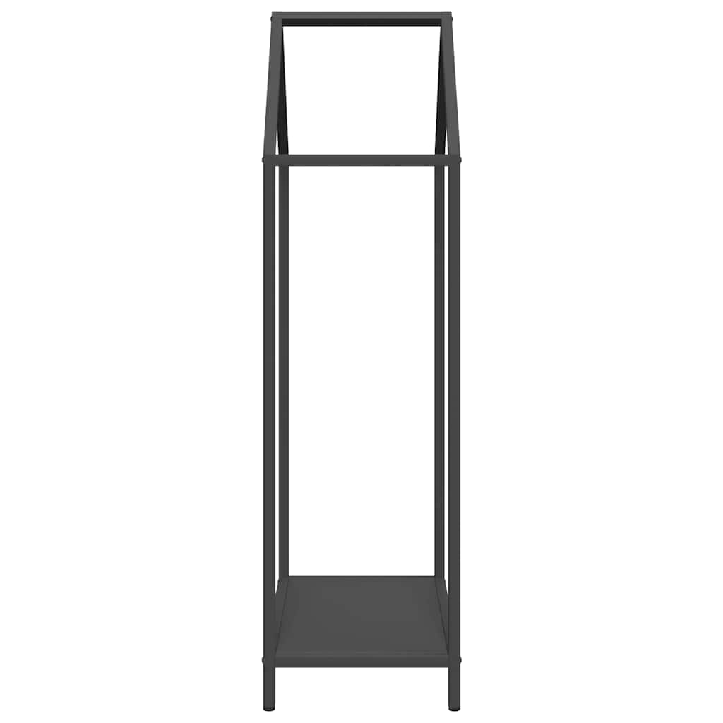 Firewood Rack Black 40x25x90 cm Cold-rolled steel