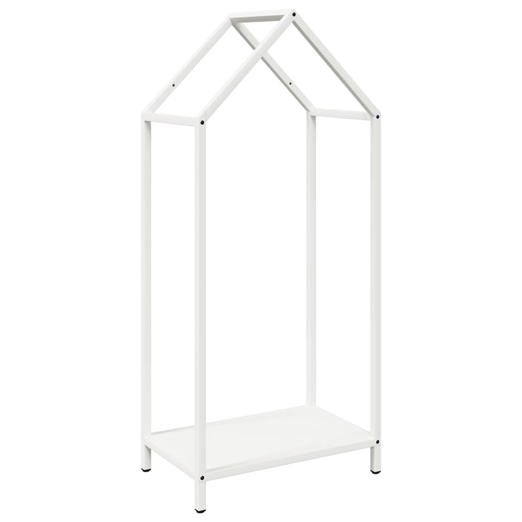 Firewood Rack White 40x25x90 cm Cold-rolled steel