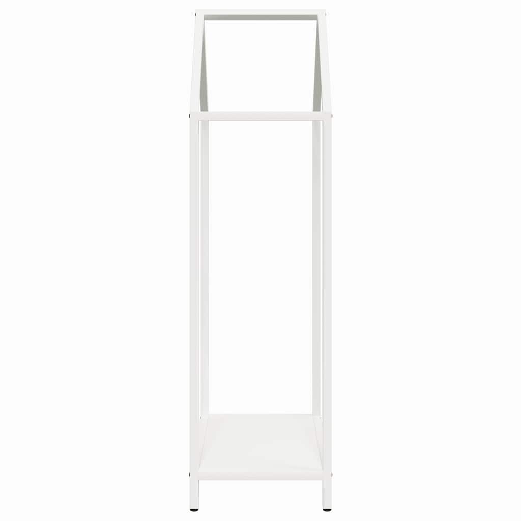 Firewood Rack White 40x25x90 cm Cold-rolled steel