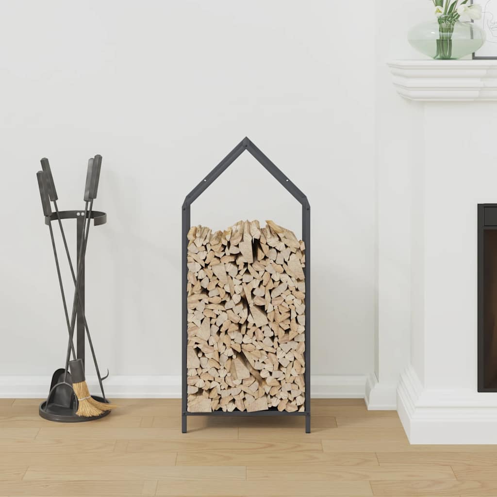 Firewood Rack Anthracite 40x25x90 cm Cold-rolled steel