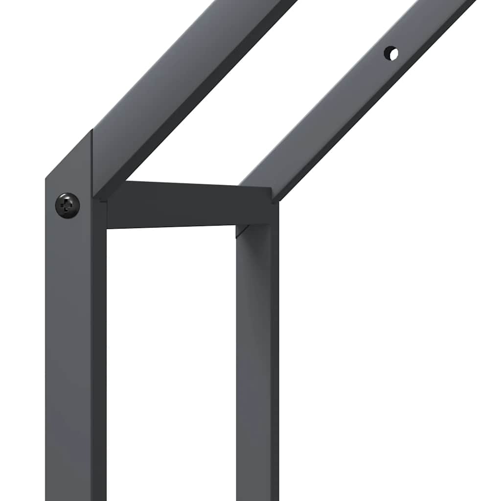 Firewood Rack Anthracite 40x25x90 cm Cold-rolled steel