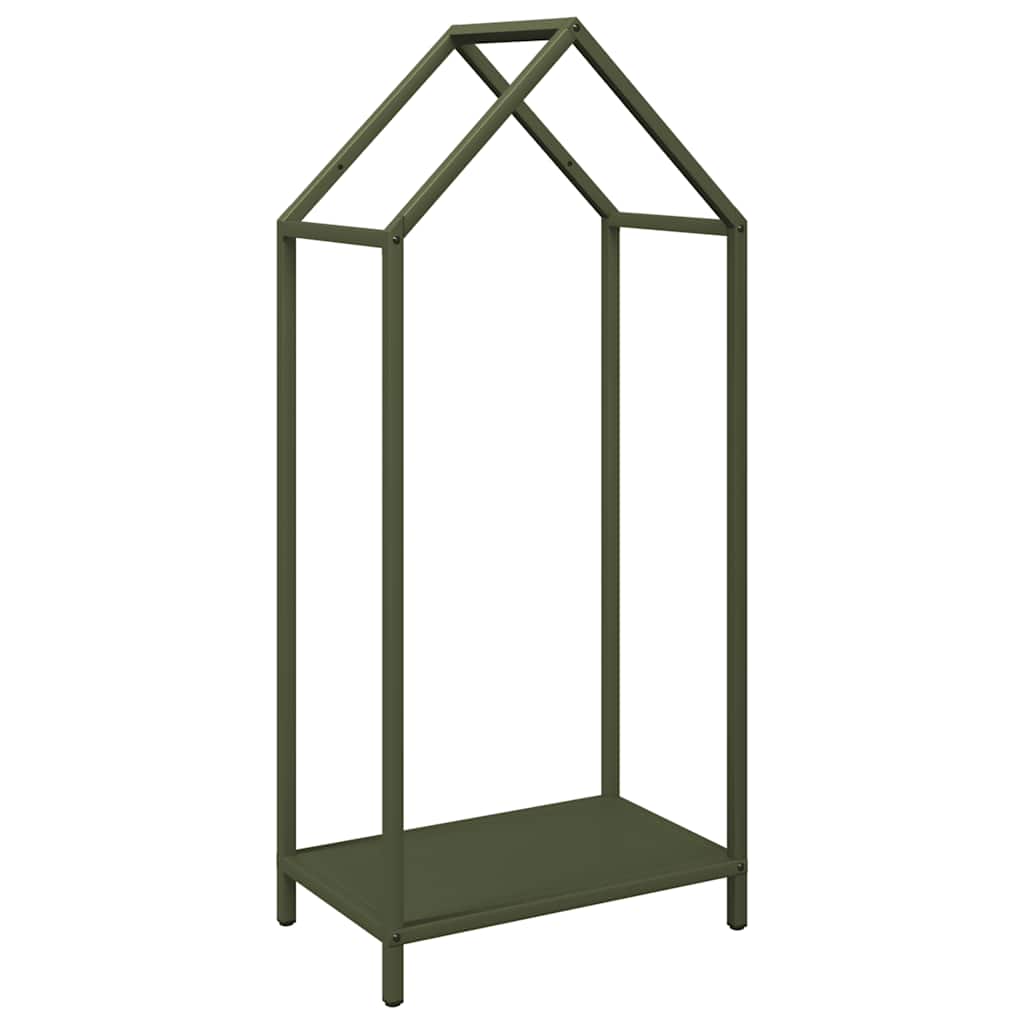 Firewood Rack Olive Green 40x25x90 cm Cold-rolled steel