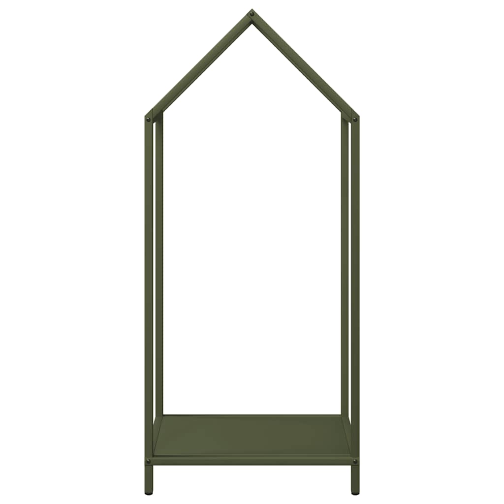 Firewood Rack Olive Green 40x25x90 cm Cold-rolled steel
