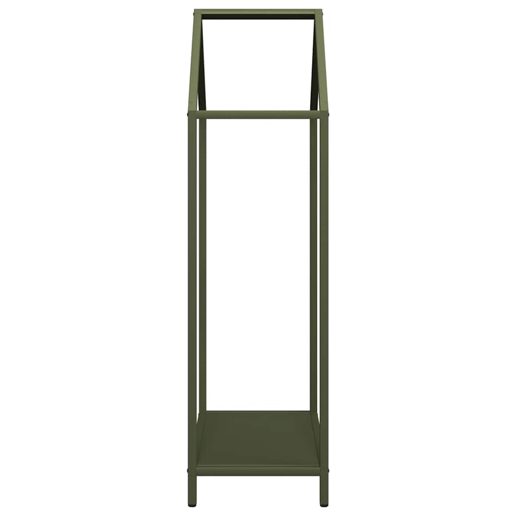 Firewood Rack Olive Green 40x25x90 cm Cold-rolled steel