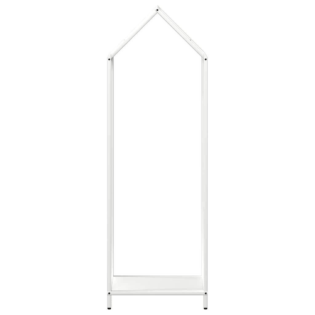 Firewood Rack White 40x25x120 cm Cold-rolled steel