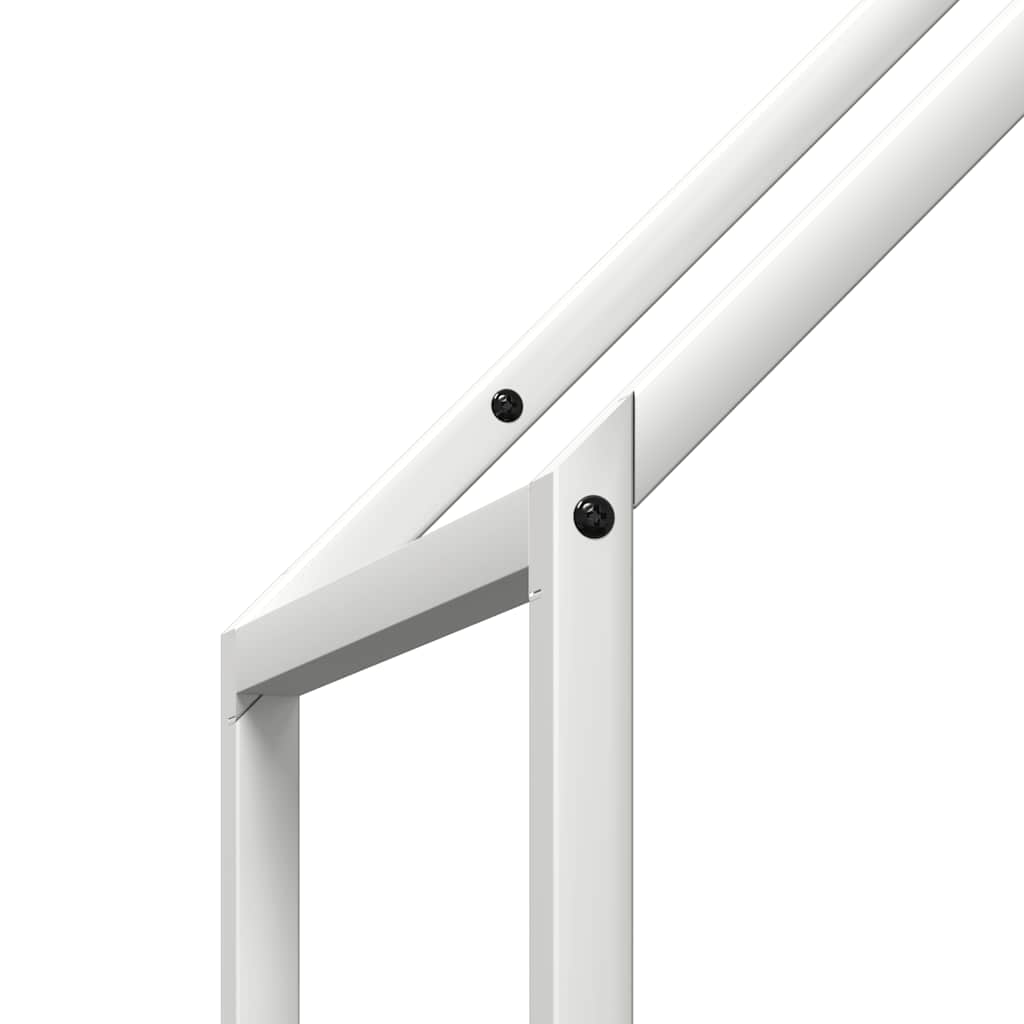 Firewood Rack White 40x25x120 cm Cold-rolled steel