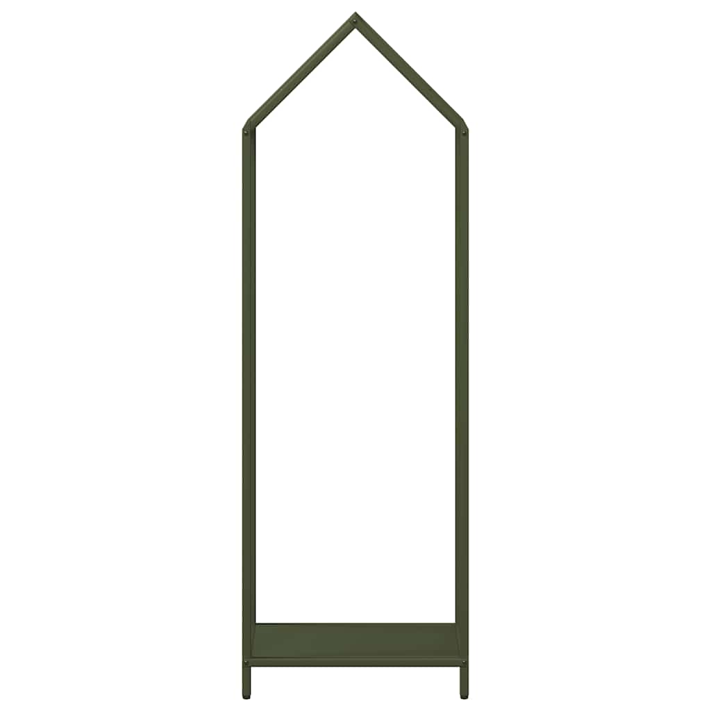 Firewood Rack Olive Green 40x25x120 cm Cold-rolled steel