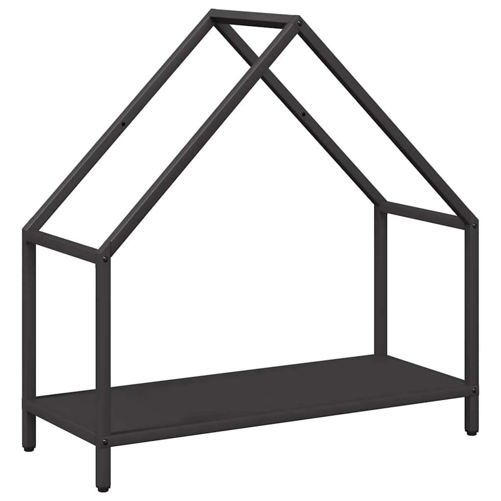 Firewood Rack Black 60x25x60 cm Cold-rolled steel