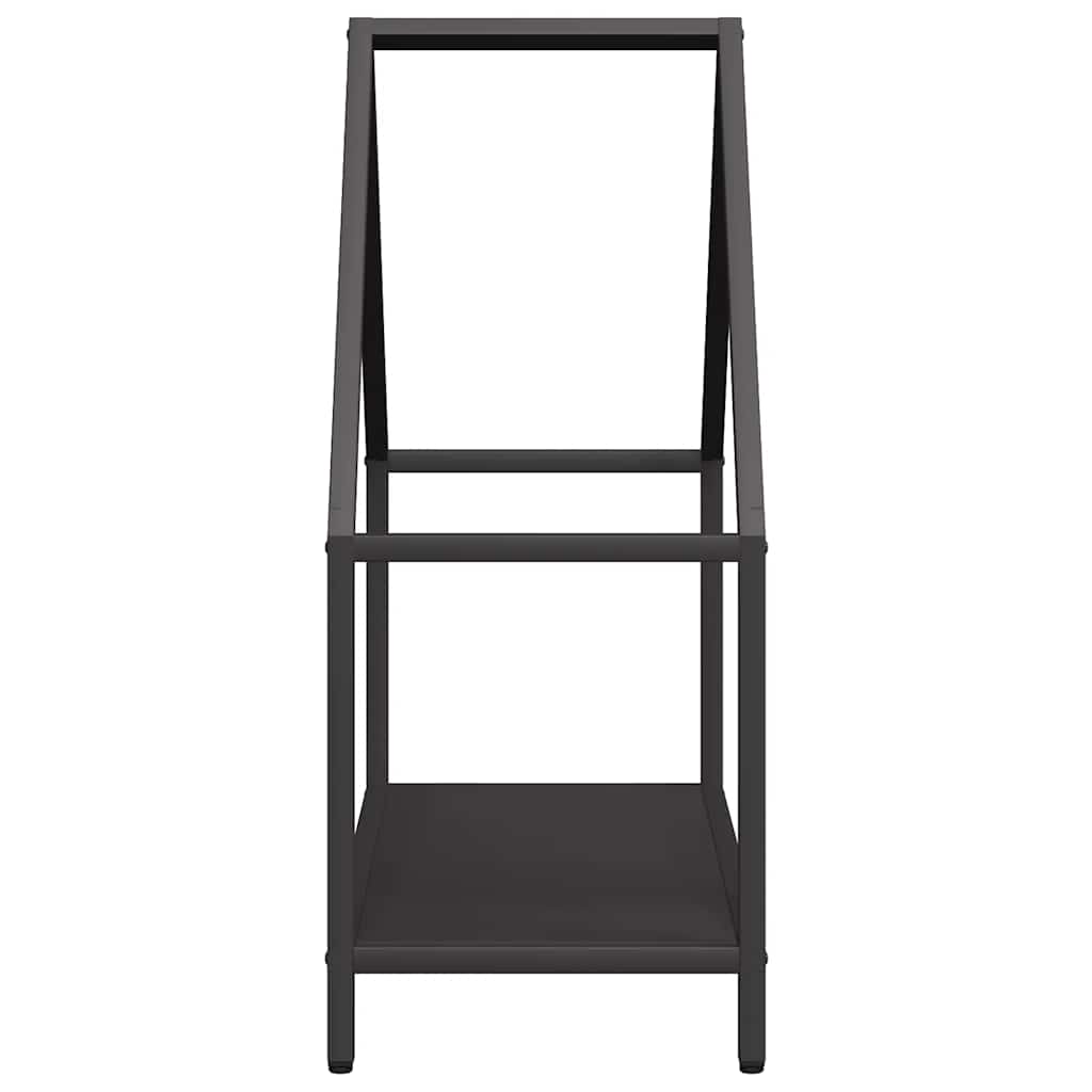 Firewood Rack Black 60x25x60 cm Cold-rolled steel