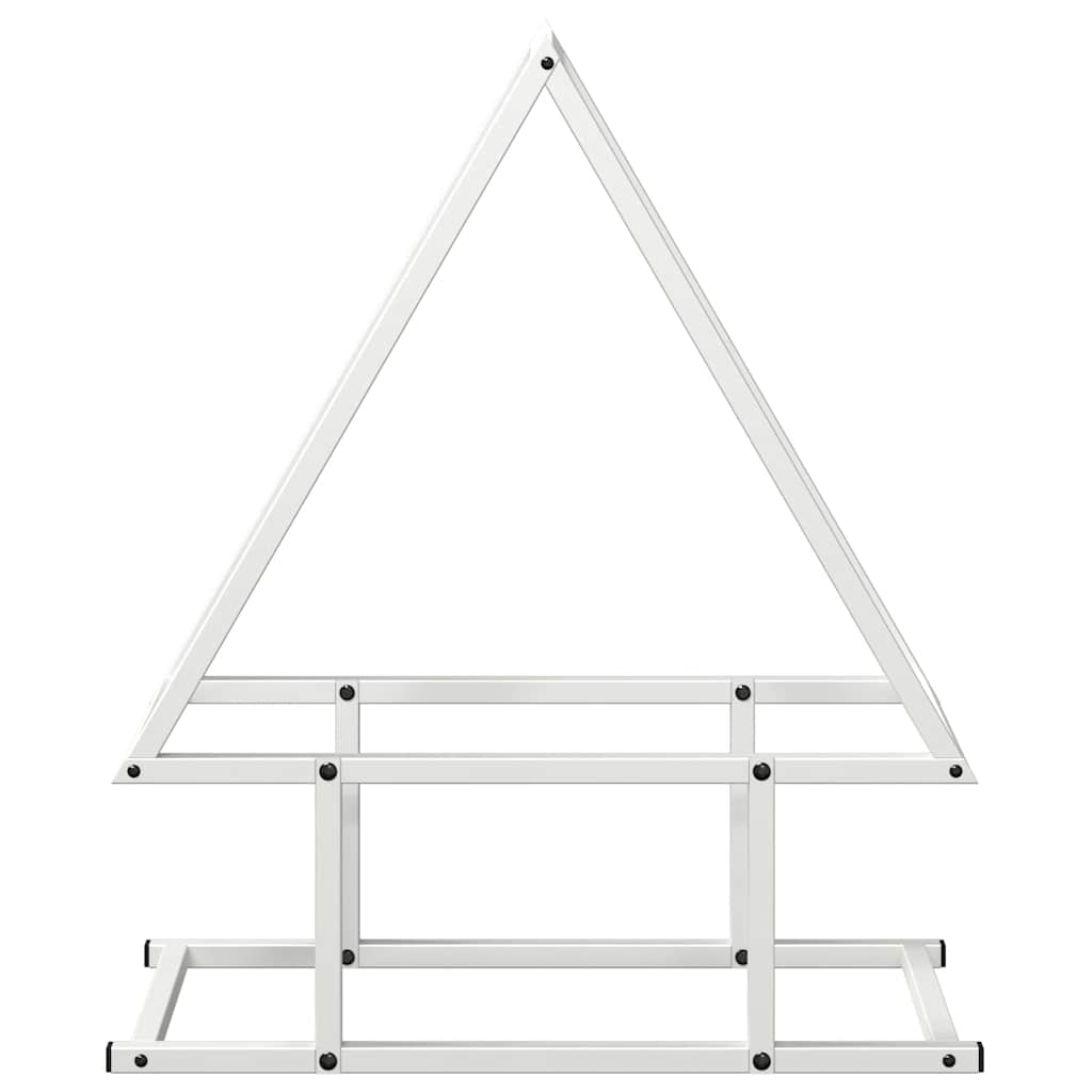 Firewood Rack White 50x25x60 cm Cold-rolled steel