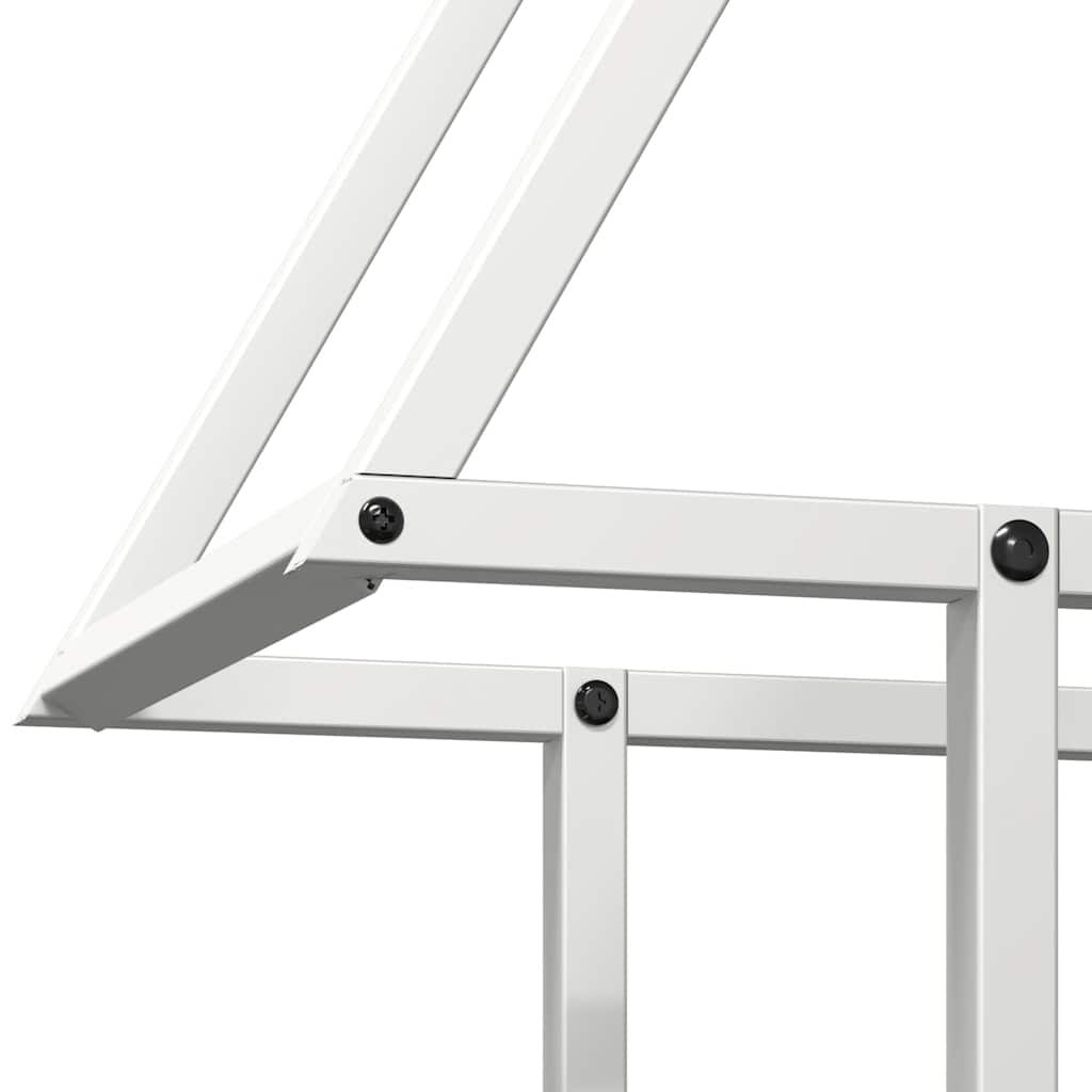 Firewood Rack White 50x25x60 cm Cold-rolled steel