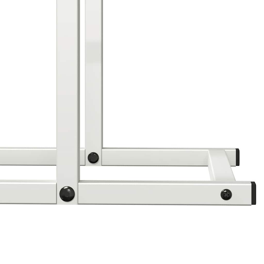 Firewood Rack White 50x25x60 cm Cold-rolled steel