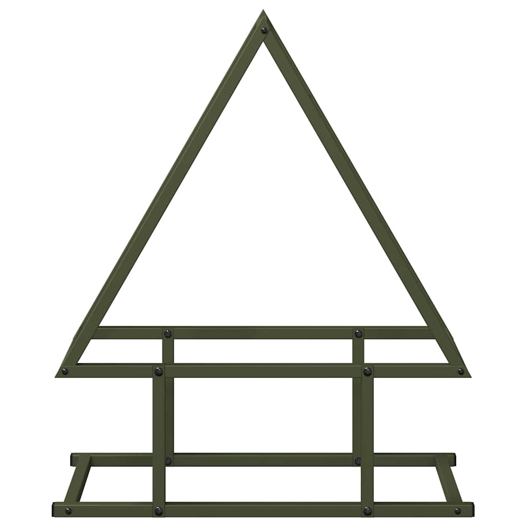 Firewood Rack Olive Green 50x25x60 cm Cold-rolled steel