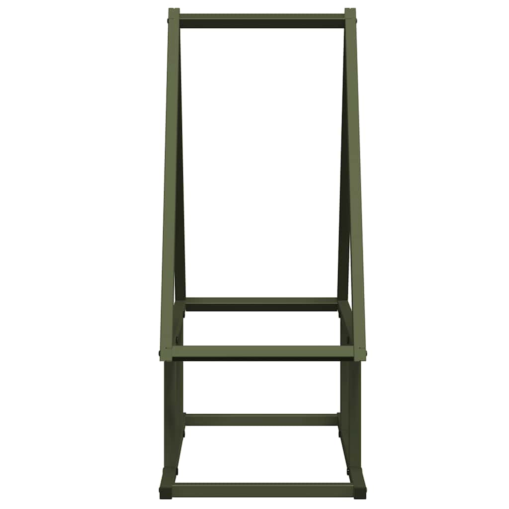 Firewood Rack Olive Green 50x25x60 cm Cold-rolled steel