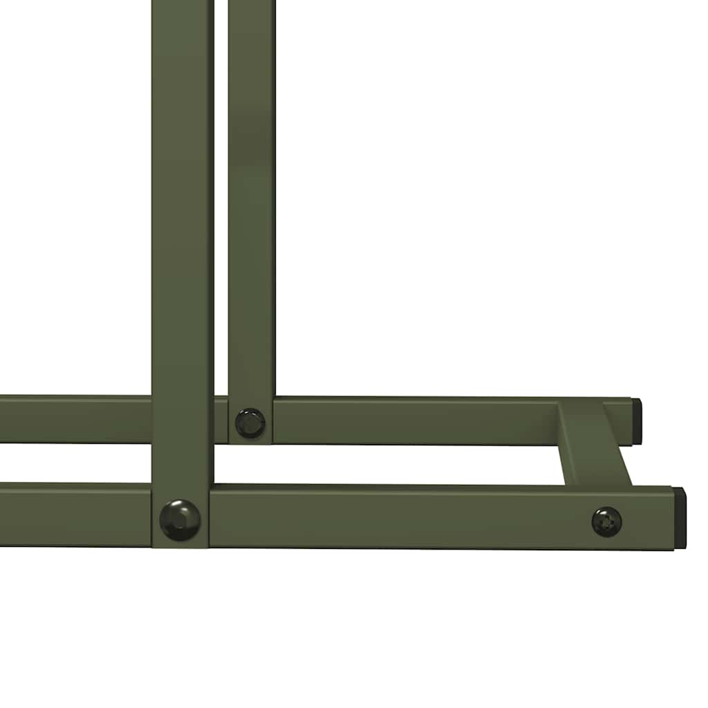 Firewood Rack Olive Green 50x25x60 cm Cold-rolled steel