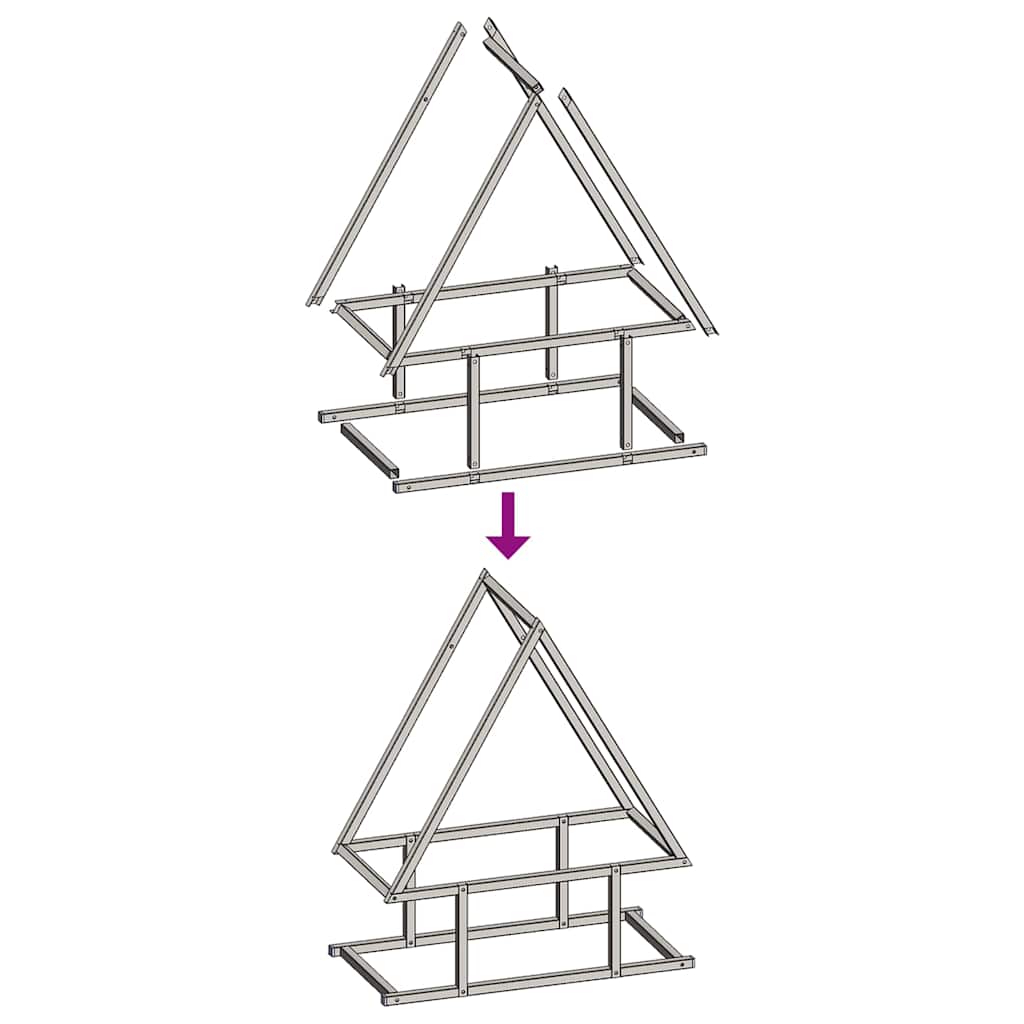 Firewood Rack Olive Green 50x25x60 cm Cold-rolled steel