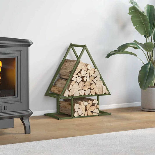 Firewood Rack Olive Green 50x25x60 cm Cold-rolled steel