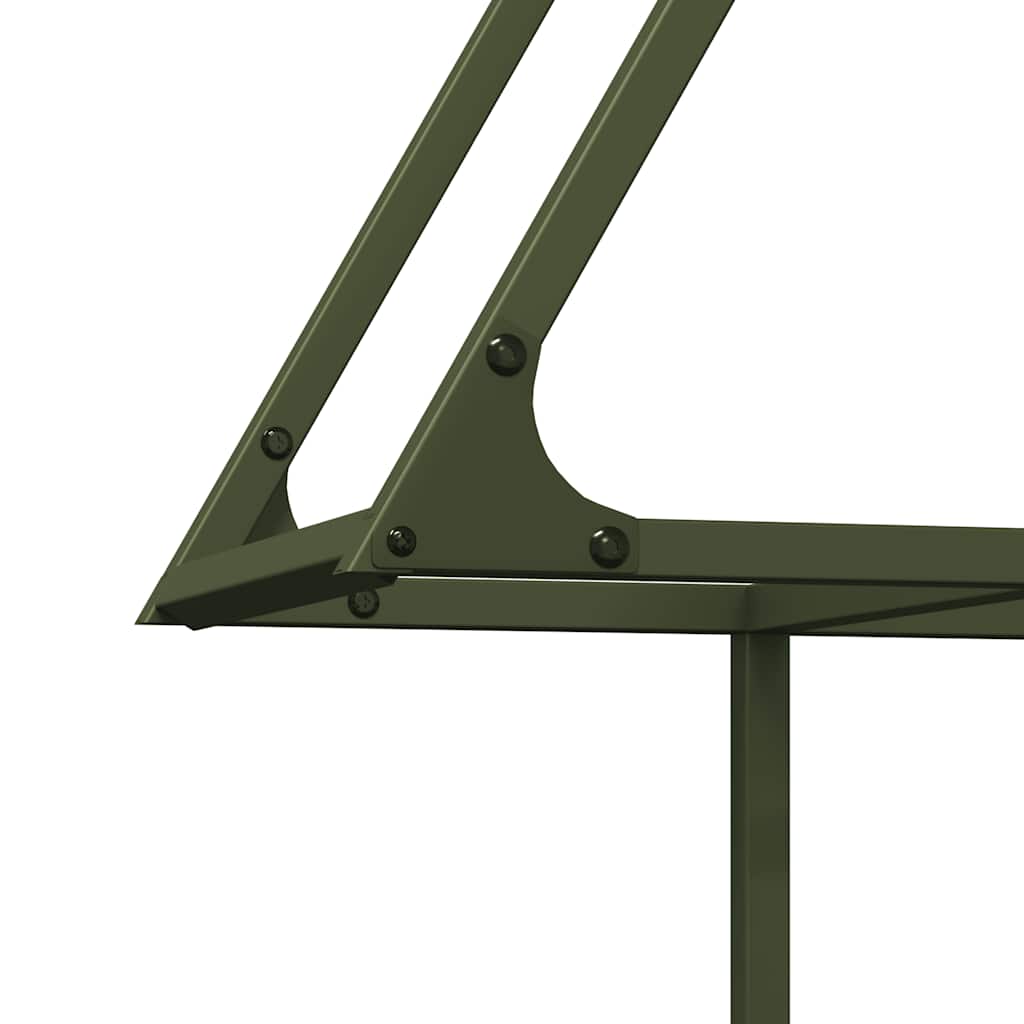 Firewood Rack Olive Green 80x25x90 cm Cold-rolled steel