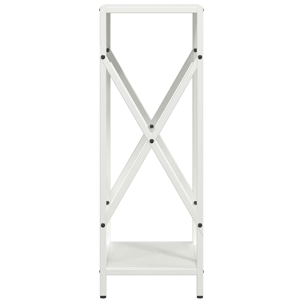 vidaXL Firewood Rack White 34x25x70 cm Cold-rolled steel