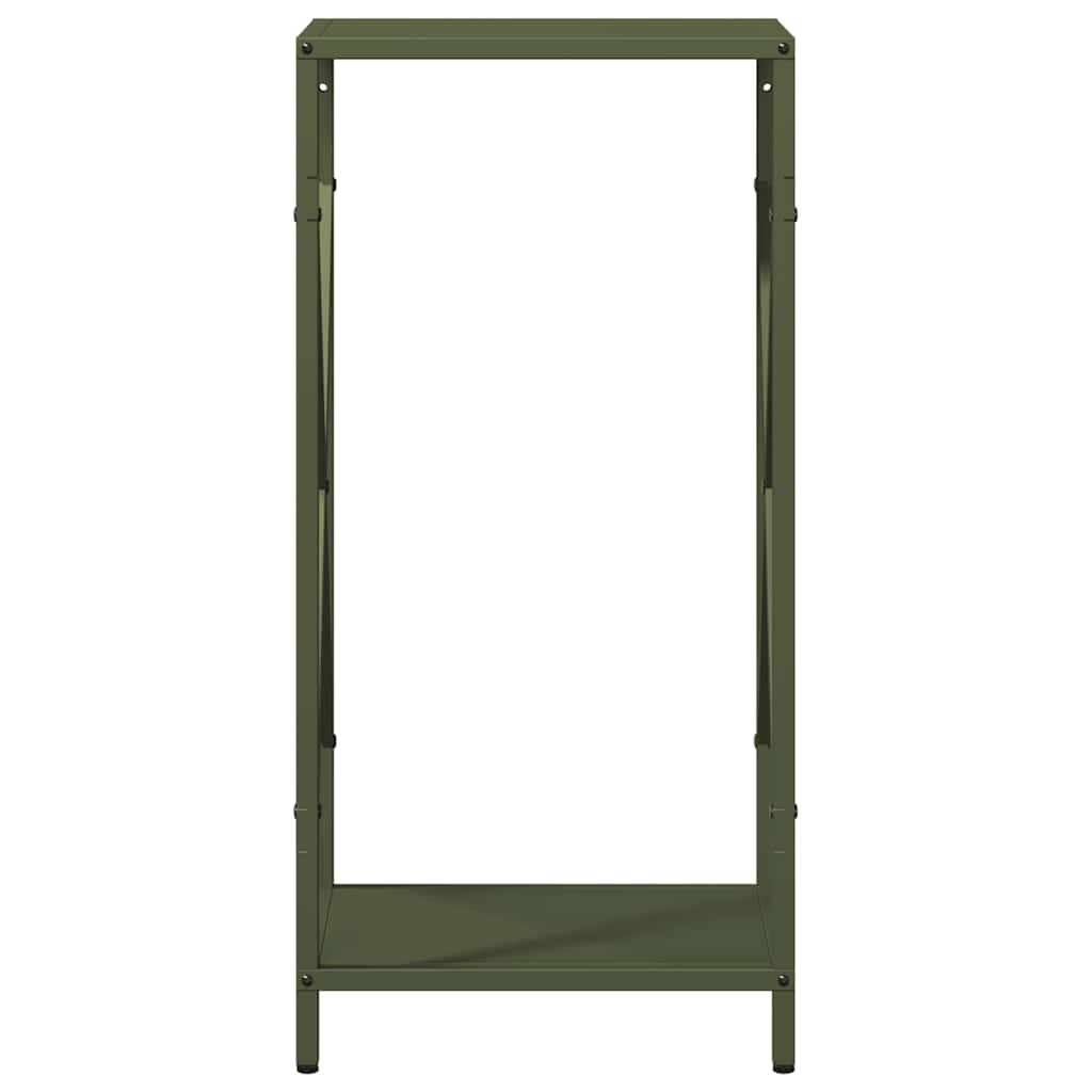 Firewood Rack Olive Green 34x25x70 cm Cold-rolled steel